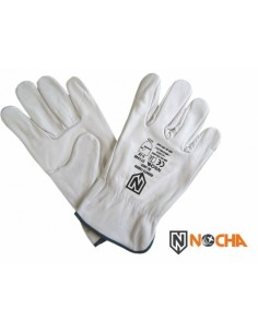 GUANTE CUERO BC GRIS T 10