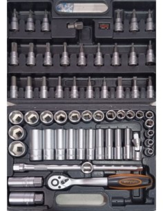 LLAVE VASO 3-8" 61PZA TY503 MALETIN