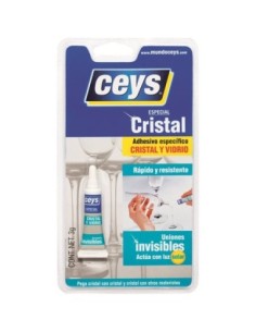 ADHESIVO PARA CRISTAL YVIDRIO 3 GRAMOS CRISTALCEYS501022