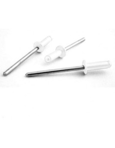 REMACHE ALUMINIO LACADO BLANCO 4,8   10   UNID