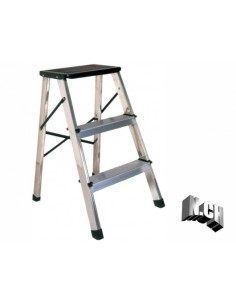ESCALERA TABURETE 3 PELD. ALUMINIO