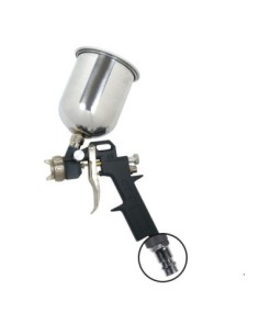 Pistola neumática carga superior y cone ión rápida