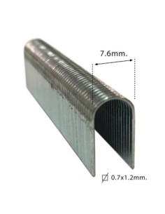 GRAPA CLAVADORA MODELO U 25 14MM H CINC 1000 PZ