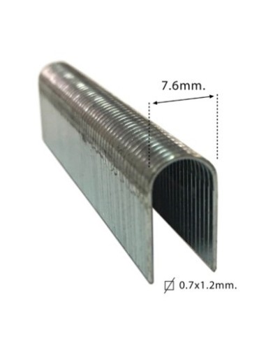 GRAPA CLAVADORA MODELO U 25 14MM H CINC 1000 PZ