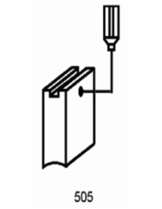 ESCOBILLA HTA,ELEC PVC METABO 1824J ASEIN 2 PZ