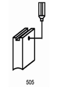 ESCOBILLA HTA,ELEC PVC AEG-MILWAUKEE 1361J ASEIN 2 PZ