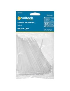 Brida plástico natural 10 cm   2.5mm