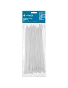 Brida plástico natural 20 cm   3.5mm