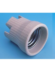 PORTALAMPARAS ELEC E27 PORCEL BL FENOPLASTICA