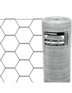 Malla de acero galvanizado, he a. 13 mm, 0.9   45m