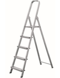 ESCALERA DOM TIJERA 0,87MT 4 PELDAÑOS ANCH ALU VIVAHOGAR