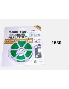 ALAMBRE PLAST,PLANO VERDE ROLLO 20M+CORTADOR 1630  BUSOR