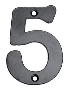 NUMERO SEÑAL ATORN, 100MM '5' FORJADO NE EL ZORRO