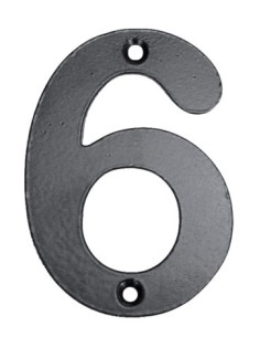 NUMERO SEÑAL ATORN, 100MM '6' FORJADO NE EL ZORRO