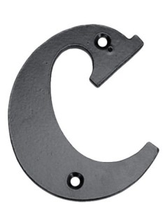 LETRA SEÑAL CLAVAR 100MM 'C' H,FORJ NE EL ZORRO