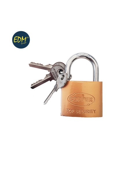 CANDADO 20MM 2 LLAVES BASIC LINE EDM