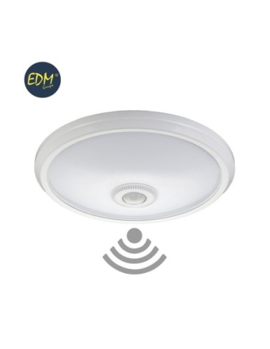 APLIQUE SUPERFICIE CON SENSOR IP20 2 E27 MEDIDAS: Ø 30CM ALTO 9,6CM EDM