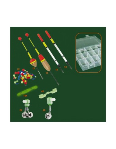 KIT PARA PESCA NOCTURNA 29 PIEZAS