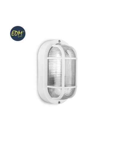 APLIQUE IP54 OVAL BLANCO E27 40W 20 11,3CM MOD. OVALO TARRAGONA