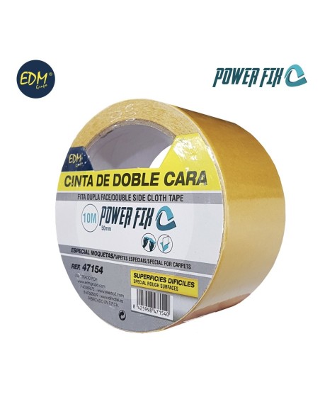 CINTA ADHESIVA DOBLE CARA 10M 50MM EDM