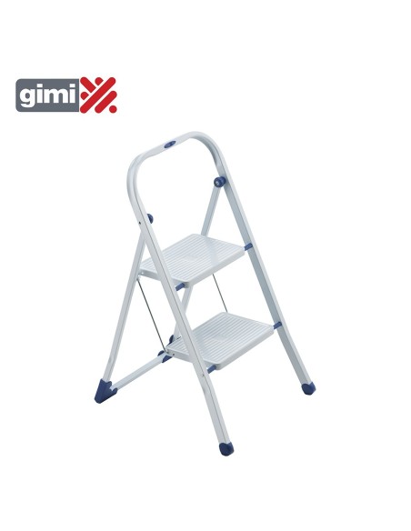 TABURETE ESCALERA TIKO 2 PELDAÑOS ACERO MA  150KG GIMI 154103