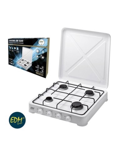 COCINA DE GAS   ESMALTADA   4 FUEGOS   EDM