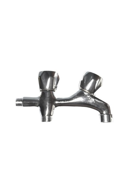 GRIFO DE LAVADORA   DOBLE   V-METAL   CR   1-2"   (ENVASADO)