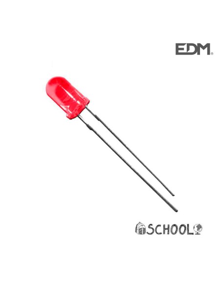 DIODO LED ROJO 5MM (MANUALIDADES) 1,9V
