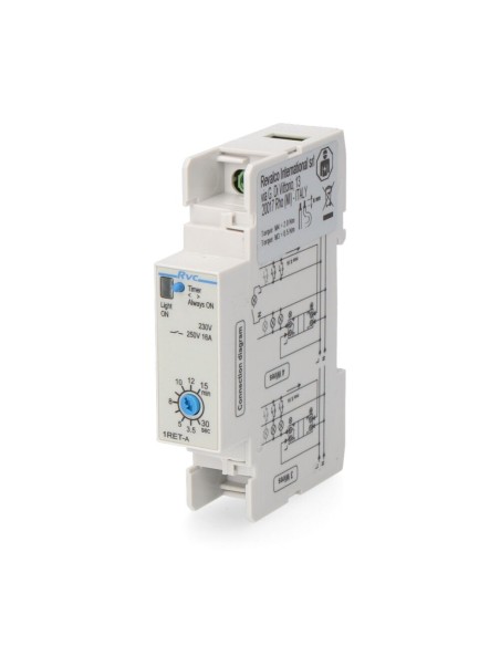 MINUTERO DE ESCALERA 1 DIN SIN PREALARMA