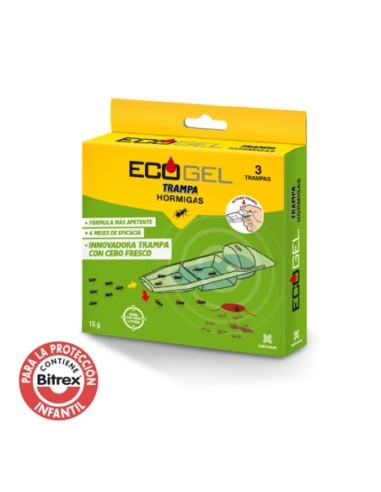 ECOGEL HORMIGAS KIT 3 TRAMPAS 15GR.