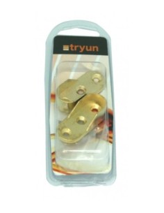 SOPORTE TUBO OVALADO LATERAL 15MM 2PZS