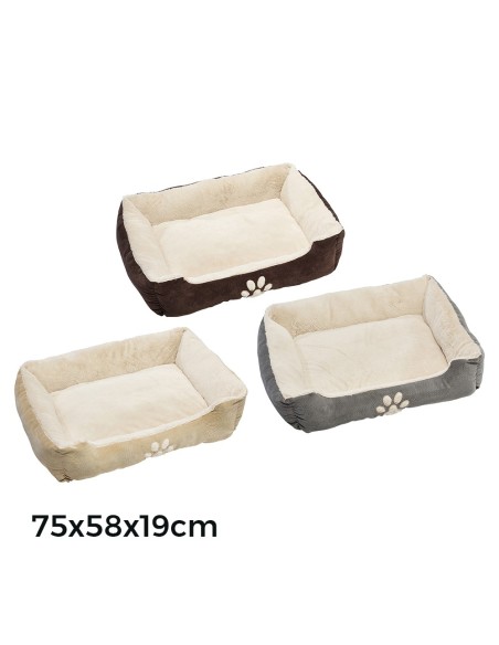 CAMA DE PANA PARA PERROS Y GATOS 75 58 19CM