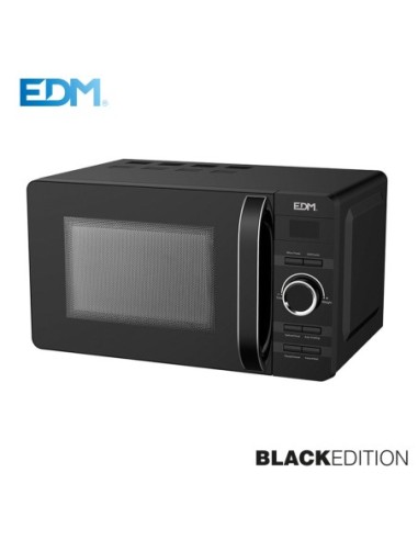 MICROONDAS   "BLACK EDITION" CON GRILL   20 LITROS   700W   EDM