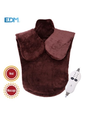 ALMOHADILLA ELECTRICA   NUCA CERVICAL DORSAL   CON FUNCION MASAJE   100W   EDM