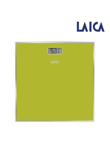BASCULA ELECTRONICA PARA BAÑO COLOR VERDE MÁ .150KG LAICA
