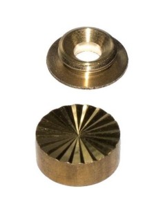 EMBELLECEDOR FACETADO 14MM LATON 4PZS