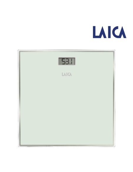 BASCULA ELECTRONICA PARA BAÑO COLOR BLANCA MÁ .150KG LAICA