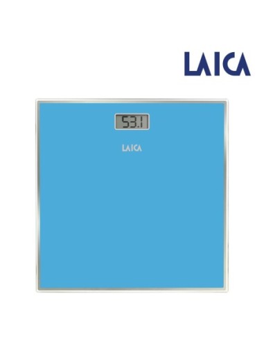BASCULA ELECTRONICA PARA BAÑO COLOR AZUL MÁ .150KG LAICA