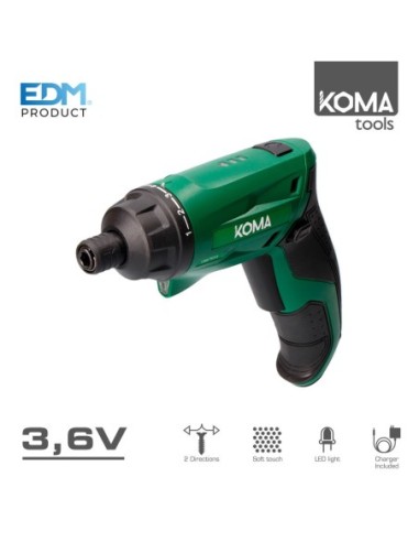 ATORNILLADOR   A BATERIA   LITHIUM ION   3,6V   EDM