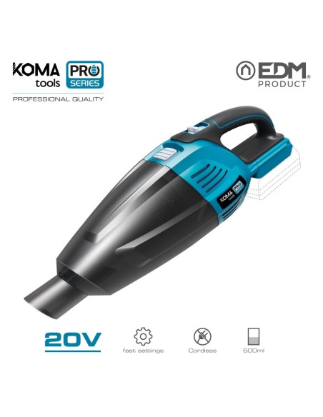ASPIRADORA 20V (SIN BATERIA Y CARGADOR)  KOMA TOOLS PRO SERIES BATTERY EDM