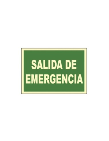 CARTEL SEÑAL SALIDA DE EMERGENCIA 30 21CM