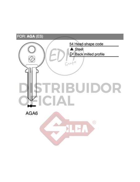 LLAVE ACERO AGA6 AGA