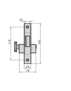 CERRADURA EMBUTIR 1979-0 20 C POMO