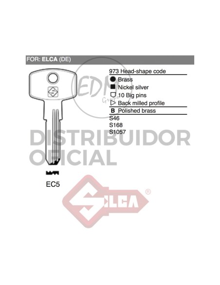 LLAVE LATON EC5 ELCA JMA TE T10