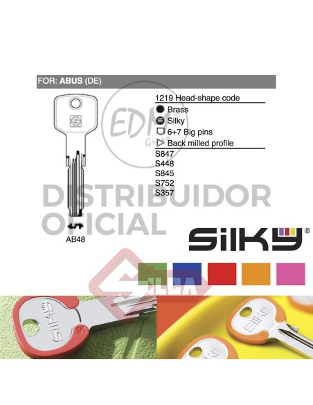 SURTIDO LLAVES SILKY 2AB48DZ ABUS