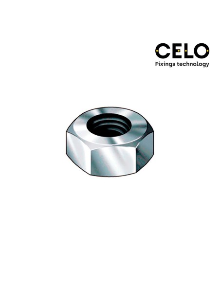 CAJA 250UN TUERCA HE AGONAL DIN-REF 934 8  ZINCADO CELO