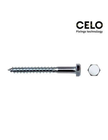 CAJA 75UN TIRAFONDO HE AGONAL DIN-REF 571 8 60  ZINCADO CELO