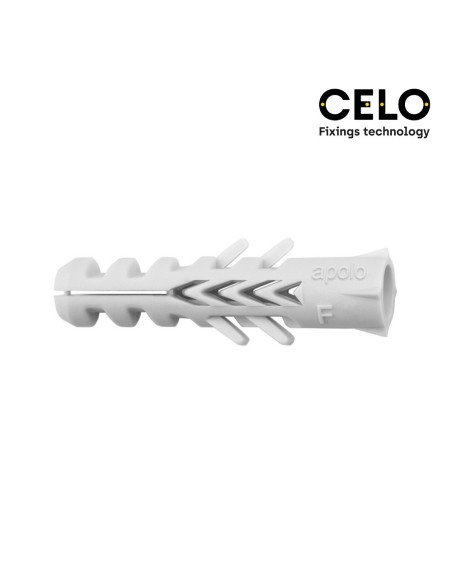 CAJA 100UN TACO NYLON DOBLE ANTIGIRO DIN-REF NF8 CELO