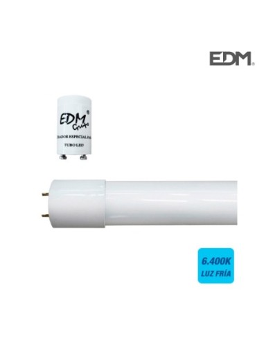 TUBO LED T8 14W 1080 LM 6500K LUZ FRIA EDM