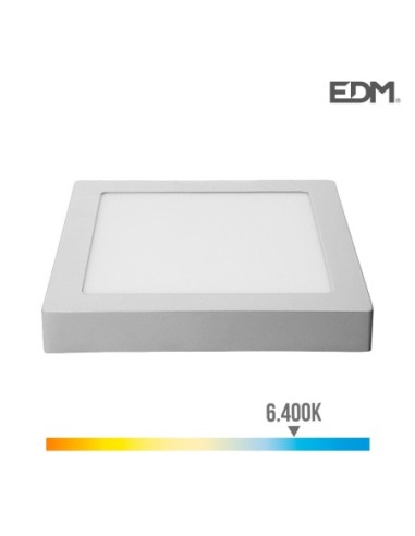 DOWNLIGHT LED SUPERFICIE 20W 1500 LUMENS 6.400K LUZ FRIA CROMO MATE EDM